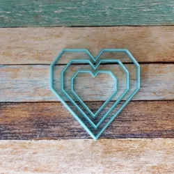 Cookie cutters kit hearts - Heart cutter set 02