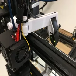 CR-10 Extruder/Nozzle camera mount Extended
