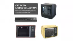 CRT TV 3D Model Collection