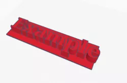 Customizable name plate