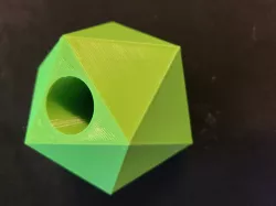D20 Shaped Dice Tower