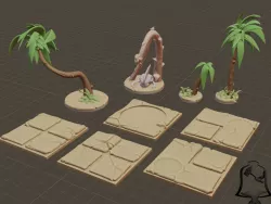 Desert Terrain Tile Set