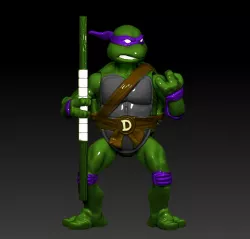 Donatello TMNT 6" 3D PRINTABLE ACTION FIGURE.