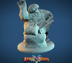 Dwarven Chef Miniature - Pre-Supported
