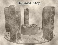 Elven Summoning Circle for Dungeons and Dragons, Warhammer or Tabletop fantasy games.