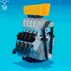 ENGINE LSX V8 SUPERCHARGED