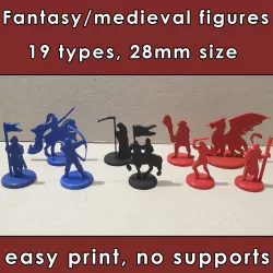 Fantasy medieval figures