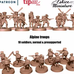 French Alpine Hunters - 28mm for wargame