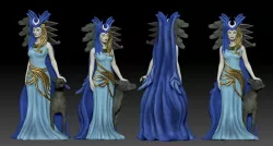 Goddess Hecate statue