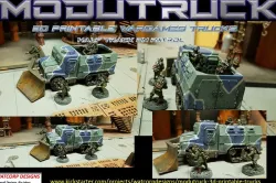 Half Track and 4 Wheel Truck STL