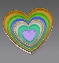 Heart tin, gift tin, Herzle Dose, Geschenkdose, Box in a Box