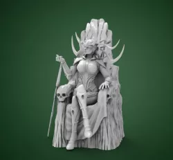 Hela on Throne