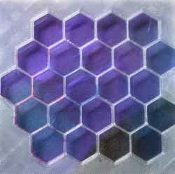 Honeycomb Tile Stencil - Fits 97mm Tile