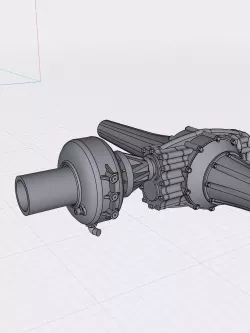 HOT ROD Gasser retro 1000hp Turbo Booster Axle