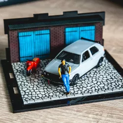 Hot Wheels Scale 1/64 Garage Diorama