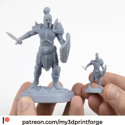 Human Warrior STL 32mm and 75mm pre-supported