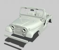 JEEP CJ 5 313mm wheelbase STL 3D model