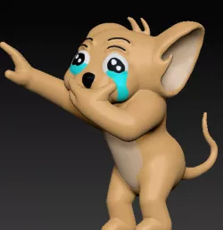 Jerry crying in 3D
