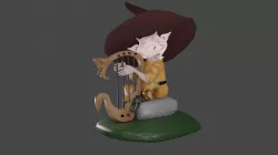 korrigan harp player
