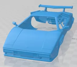 Lamborghini Countach 5000 QV 1985 Printable Body Car