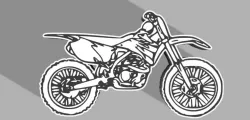 Led lamp for motorcycle cross