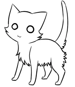 Line Art Pussy Cat