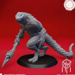 Lizardfolk - Tabletop Miniature (Pre-Supported)