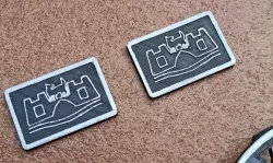 Logo wolfsburg lateral golf mk1, mk2, mk3