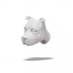 Man and Dog, 2x 3D models of head