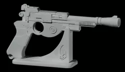 Mandalorian IB-94 blaster pistol with stand (D004)
