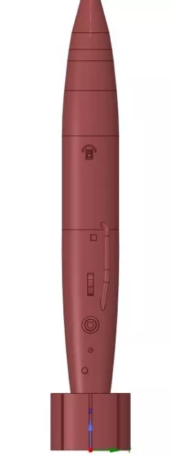 MF FUEL TANK FROM EPISODE IV DB 94 SCALE 1/43