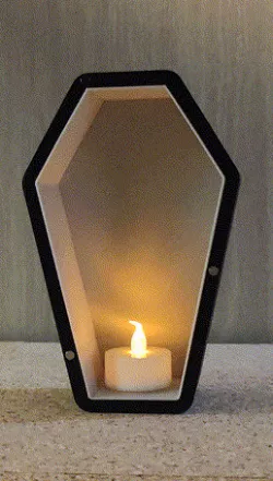 Michael Myers Halloween coffin tealight