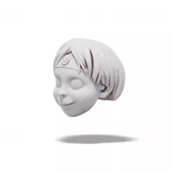 Moody, 3D Model of Boy's Head in Animated Style, 4 cm