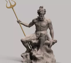 Neptune Sculpture 3D print model