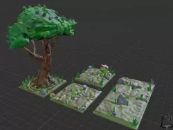 Open Foliage - Deep Forest Set - Support Free