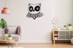 OWL OWL 2D WALL ART STENCIL - V1 - STL+SVG