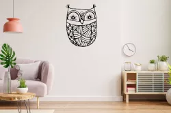 OWL OWL 2D WALL ART STENCIL - V2 - STL+SVG