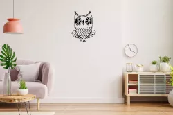 OWL OWL 2D WALL ART STENCIL - V4 - STL+SVG