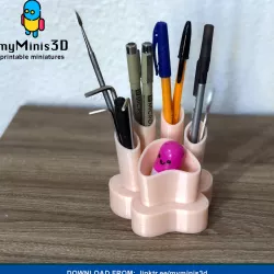 Paw Patrol Clue Desk Organizer Pen Holder | 3D print models.