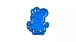 Peppa pig  (10)   CUTTER AND STAMP, COOKIE CUTTER, FORM STAMP, COOKIE CUTTER, FORM