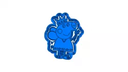 Peppa pig  (12)   CUTTER AND STAMP, COOKIE CUTTER, FORM STAMP, COOKIE CUTTER, FORM