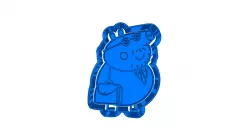 Peppa pig  (14)   CUTTER AND STAMP, COOKIE CUTTER, FORM STAMP, COOKIE CUTTER, FORM