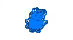 Peppa pig  (17)   CUTTER AND STAMP, COOKIE CUTTER, FORM STAMP, COOKIE CUTTER, FORM