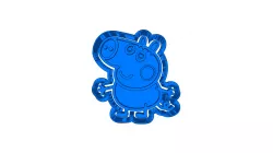 Peppa pig  (23)   CUTTER AND STAMP, COOKIE CUTTER, FORM STAMP, COOKIE CUTTER, FORM