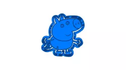 Peppa pig  (4)   CUTTER AND STAMP, COOKIE CUTTER, FORM STAMP, COOKIE CUTTER, FORM