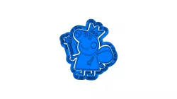 Peppa pig  (6)   CUTTER AND STAMP, COOKIE CUTTER, FORM STAMP, COOKIE CUTTER, FORM