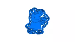 Peppa pig  (8)   CUTTER AND STAMP, COOKIE CUTTER, FORM STAMP, COOKIE CUTTER, FORM