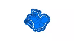 Peppa pig  (9)   CUTTER AND STAMP, COOKIE CUTTER, FORM STAMP, COOKIE CUTTER, FORM