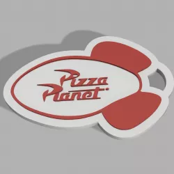 Pizza Planet Keychain