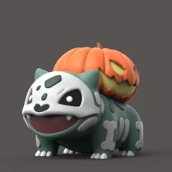 POKEMON - HALLOWEEN BULBASAUR - PRE-SUPPORTED FILES